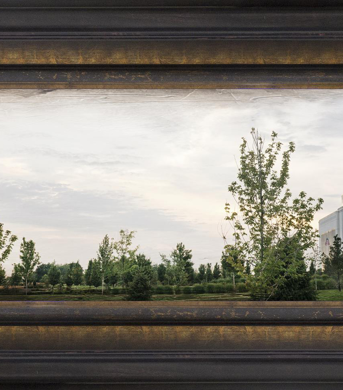 Kansas City Temple, the Day Dawn is Breaking (48x19 Canvas Framed Art), , large image number 3