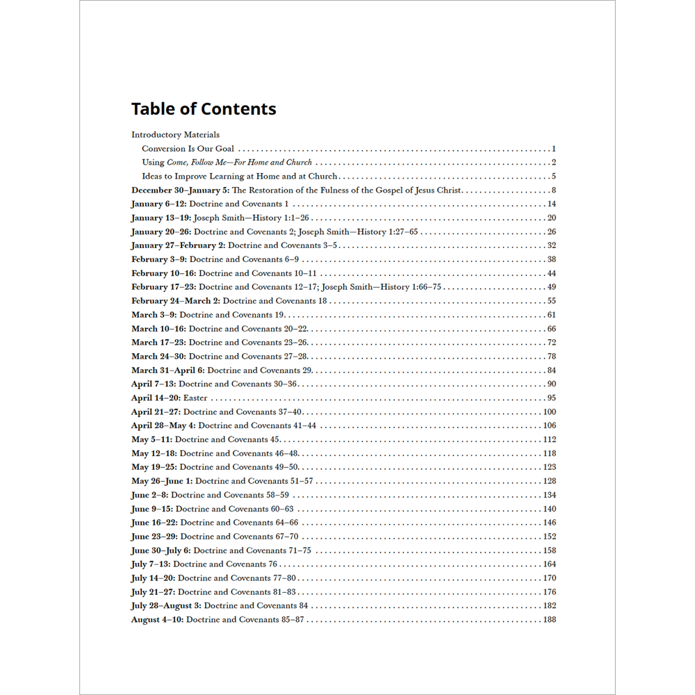 Come, Follow Me - For Home & Church, Doctrine and Covenants 2025 Journal Edition, , large
