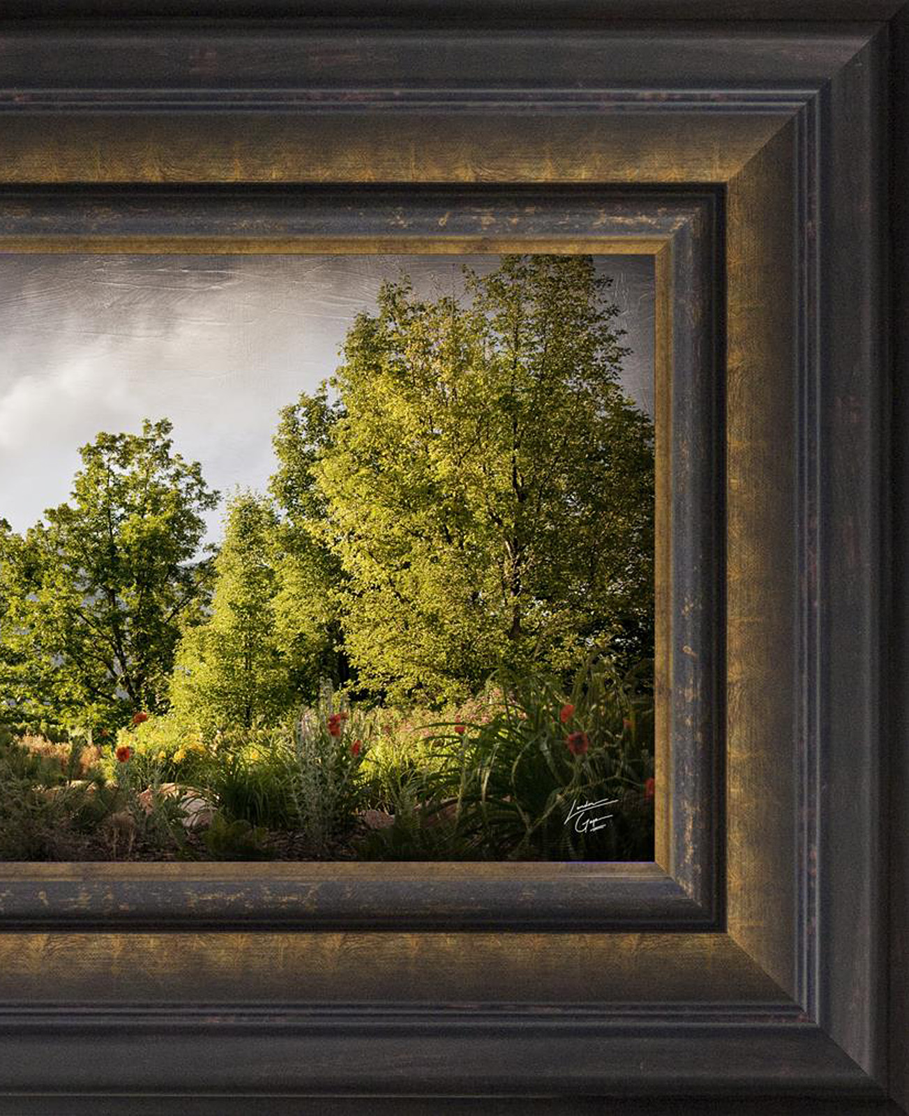 Ogden Temple, the Day Dawn is Breaking (19x48 Canvas Framed Art), , large image number 4
