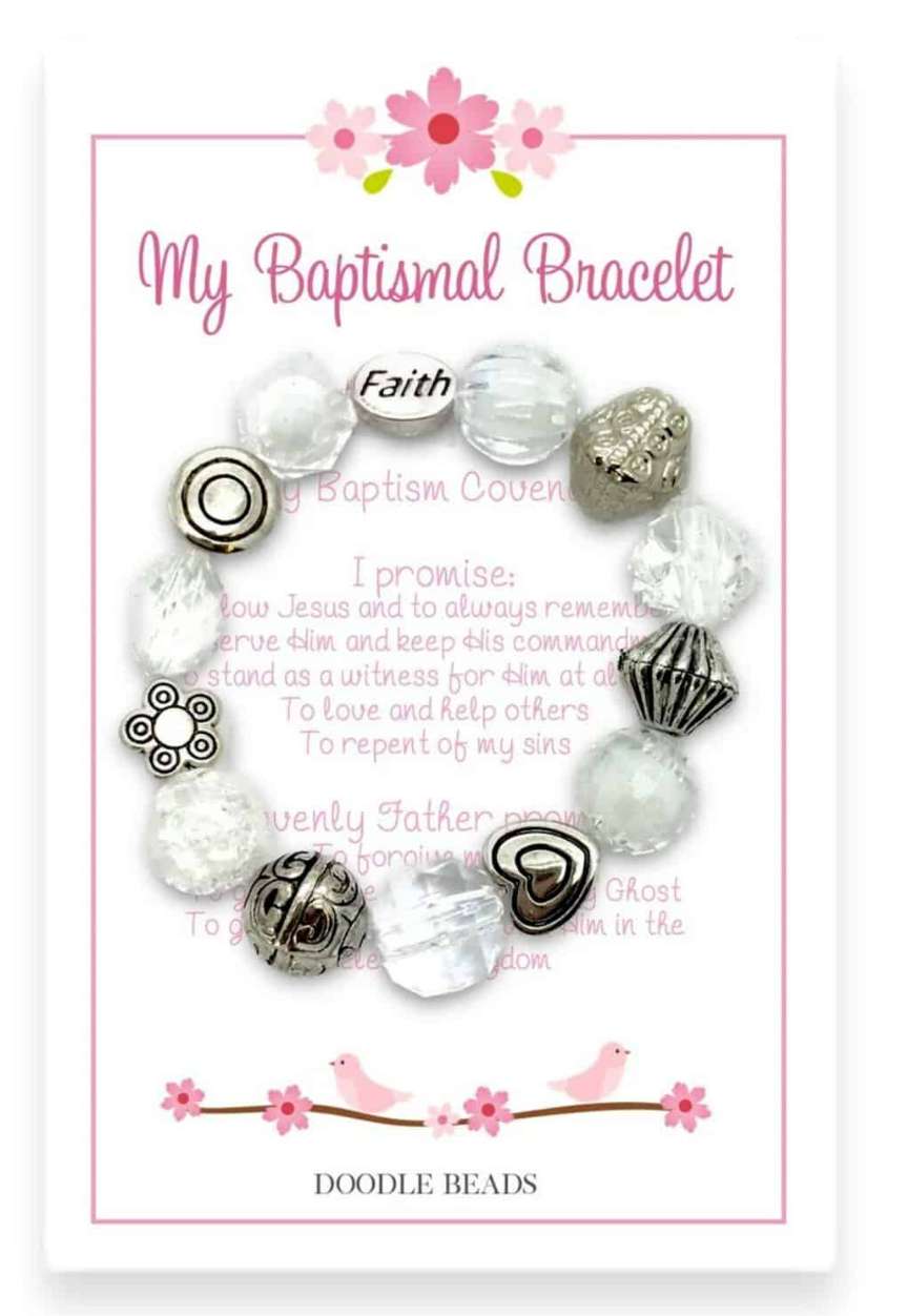 My Baptismal Faith White Bracelet, , large