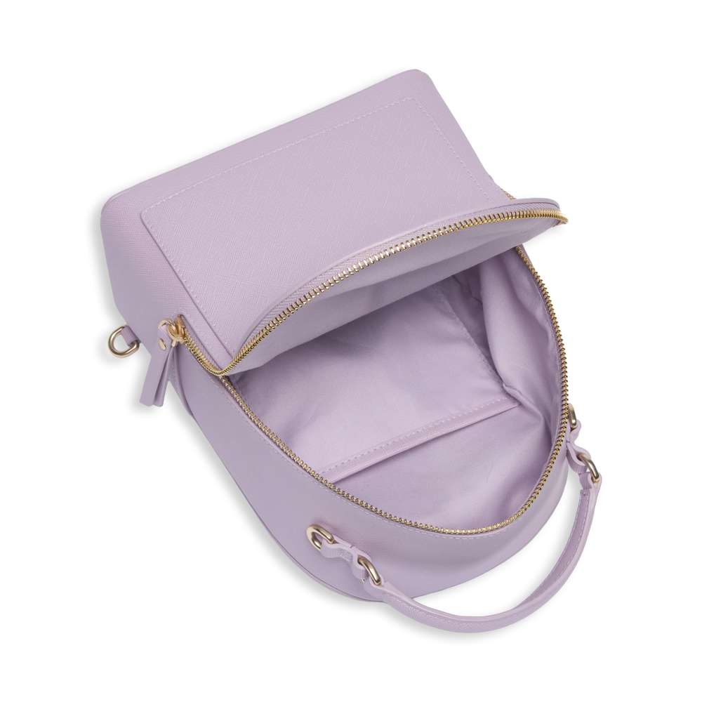 dawson x-small backpack purple velvet tan synthetic leather back Pistol The Purple Pistol Backpack offers ample space for all your belongings Bags and Backpacks Shop