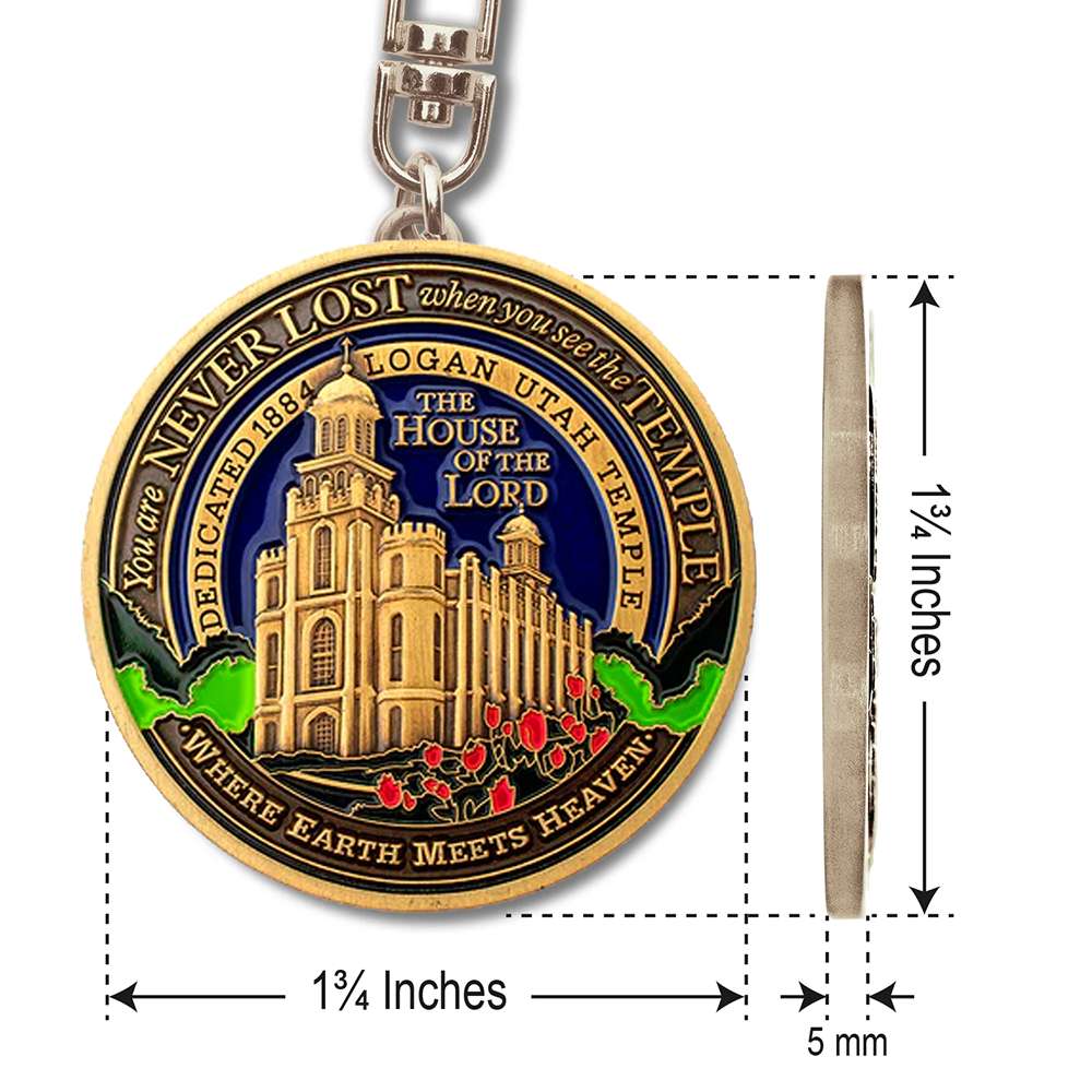 Logan Utah Temple Keychain, , large
