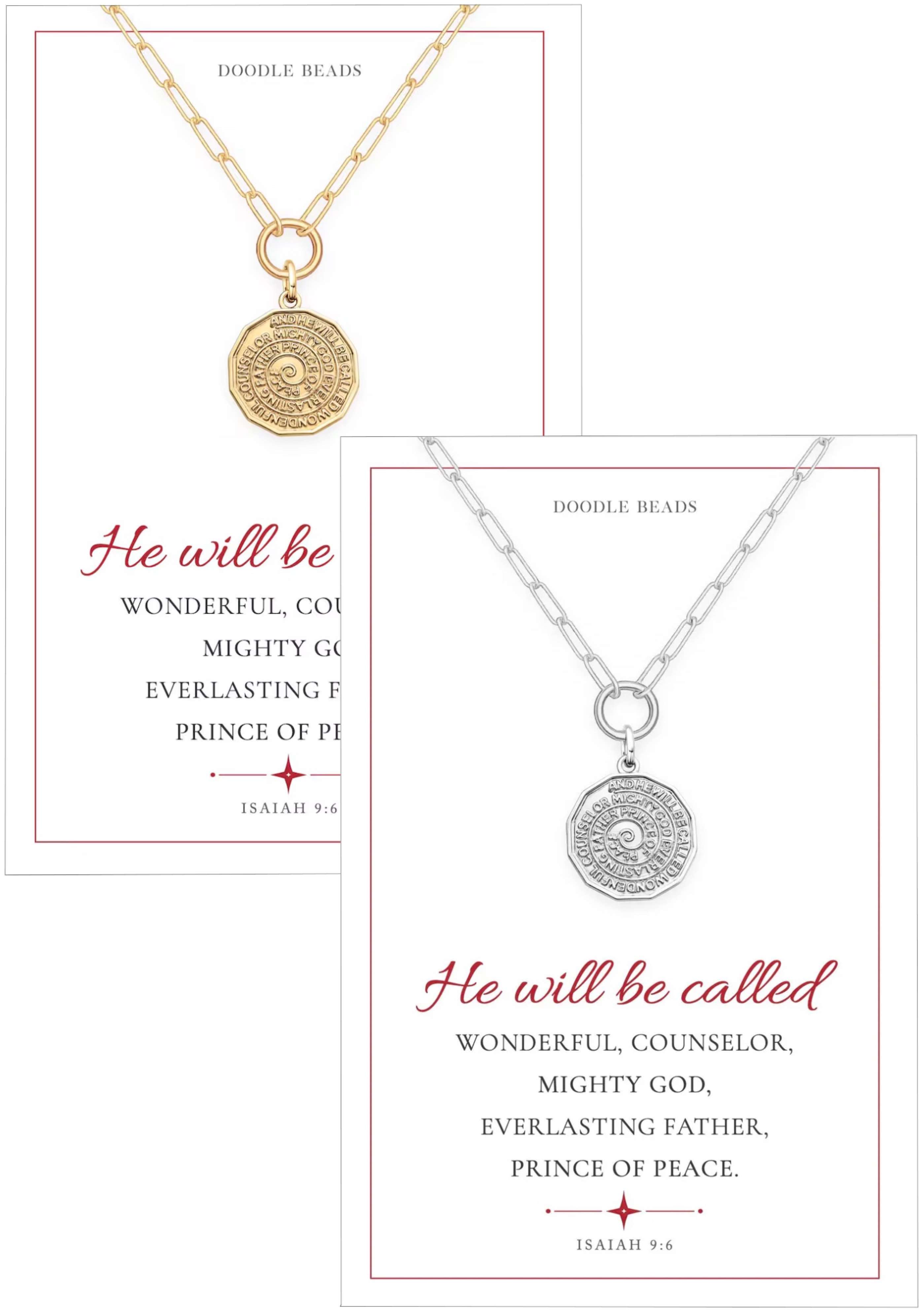Names of Christ Medallion Necklace