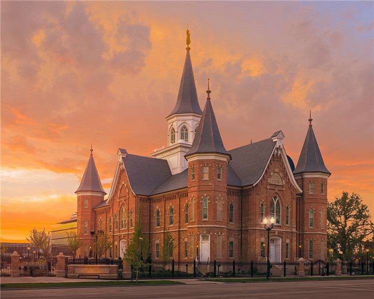Provo City Center Temple Embers of Faith 8x10 Print, , large image number 0