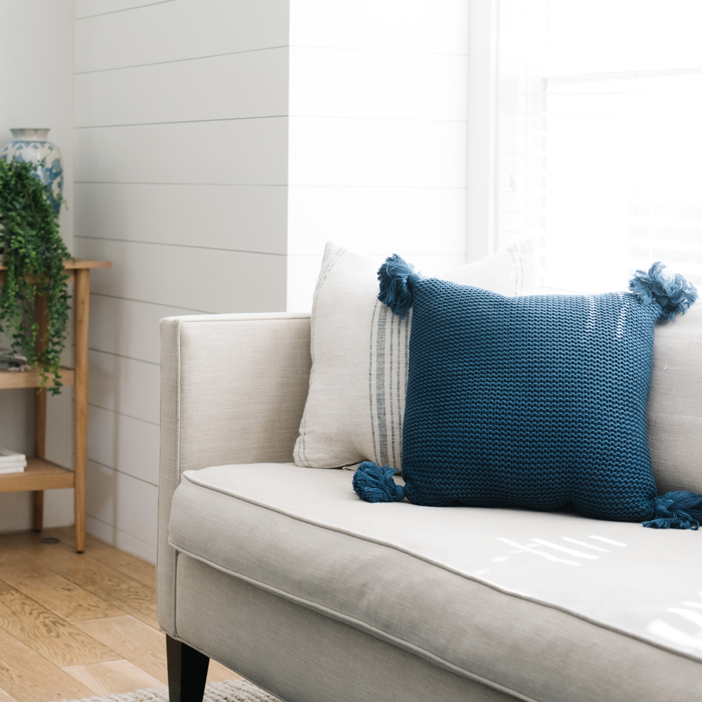 Navy Throw Pillow, , large image number 5