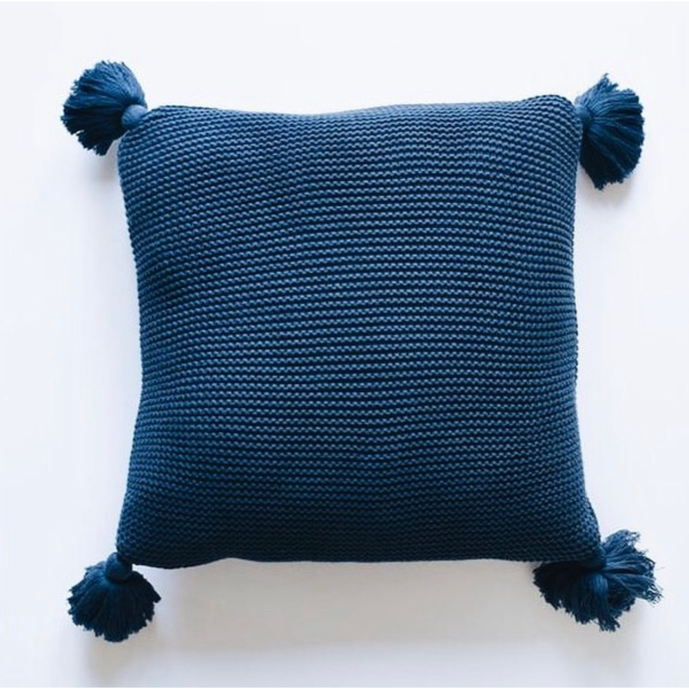 Navy Throw Pillow, , large image number 2