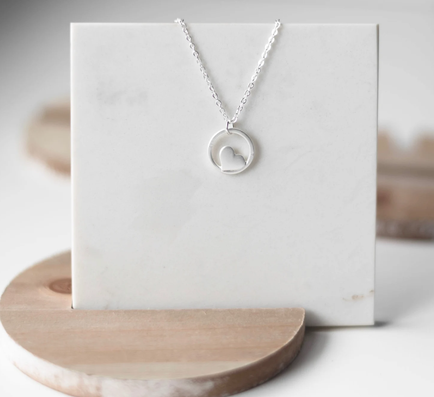 Trust in the Lord Heart Necklace, , large