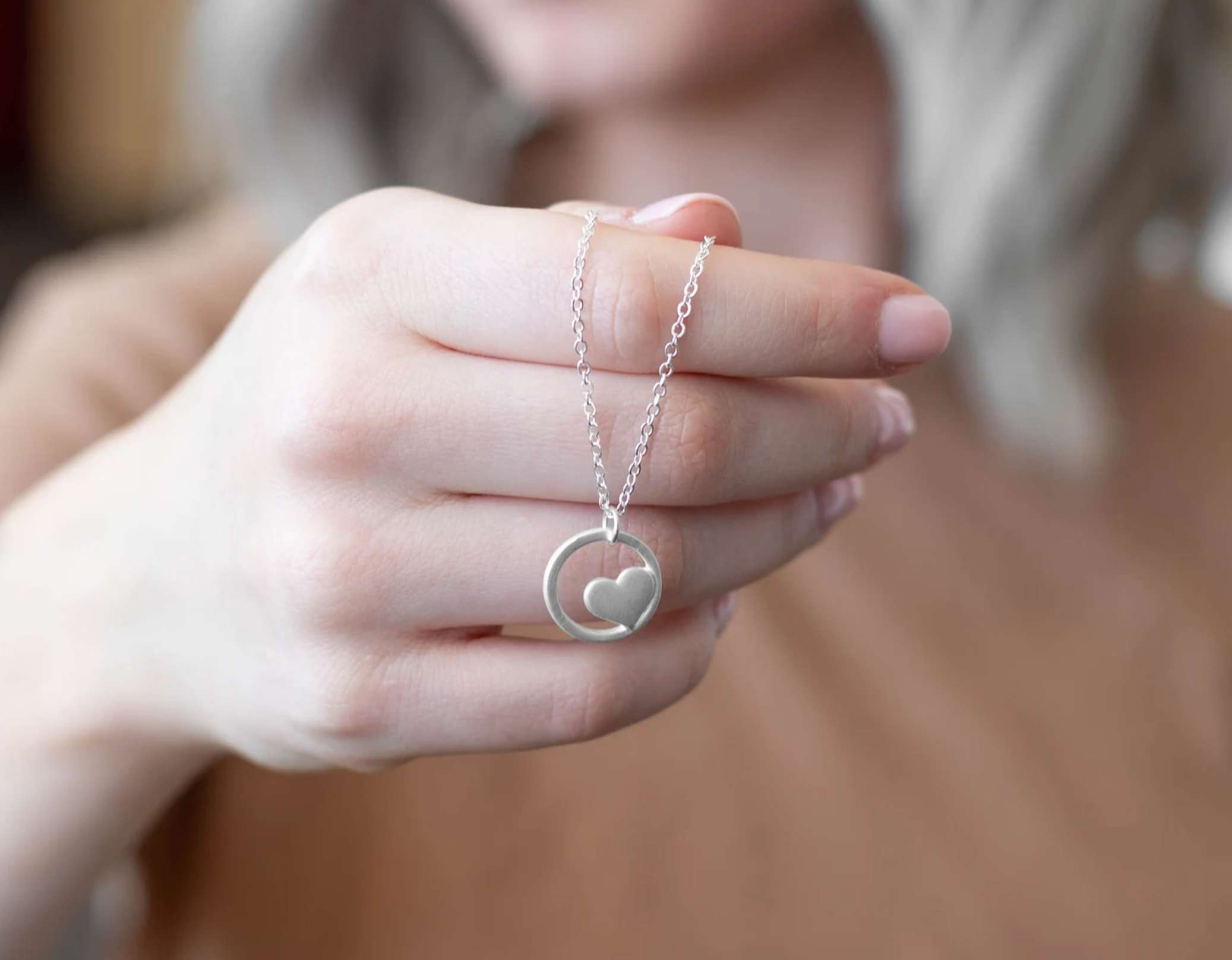 Trust in the Lord Heart Necklace, , large image number 3