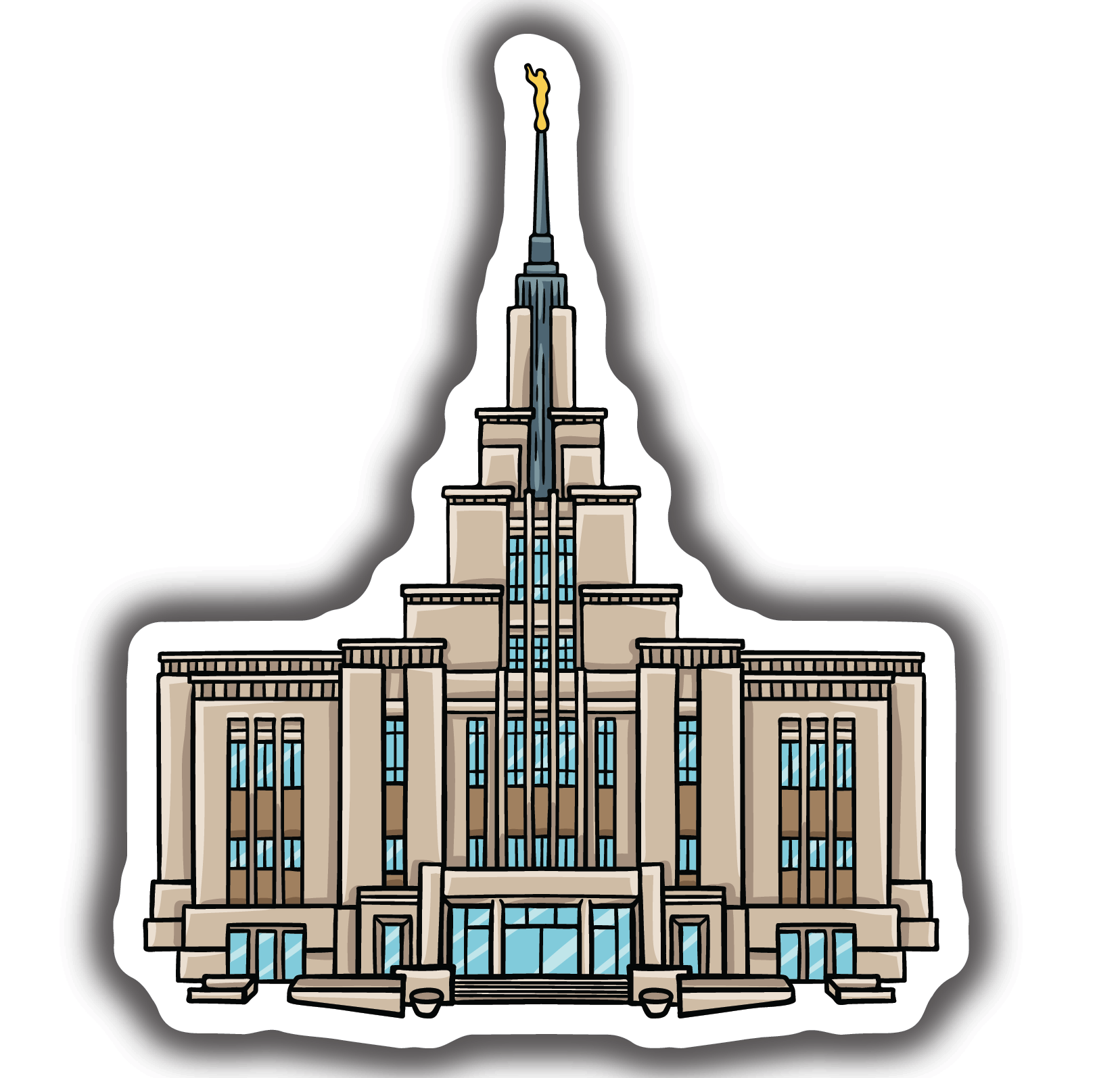 Sticker Saratoga Springs Temple