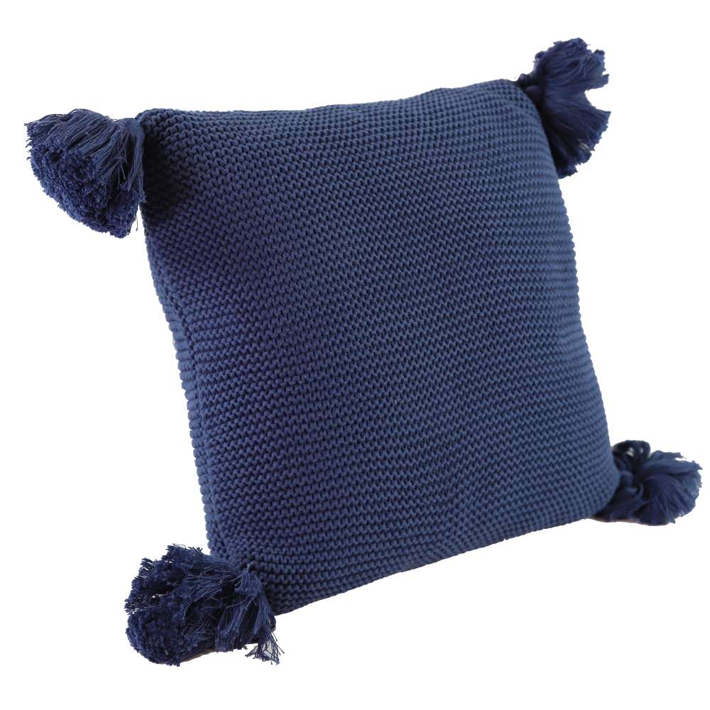 Navy Throw Pillow, , large