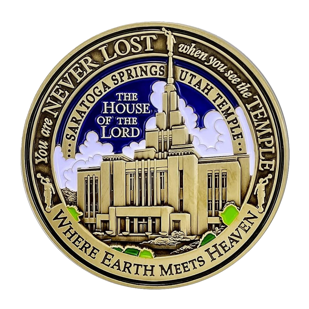 Saratoga Springs Utah Temple Medallion Coin