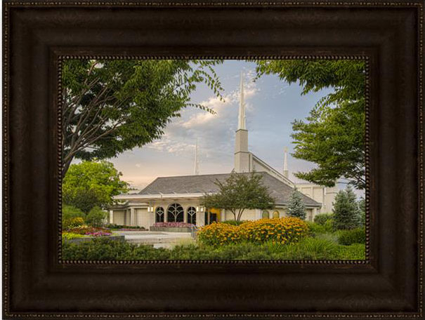 Boise Temple (19x25 Framed Canvas Giclee)