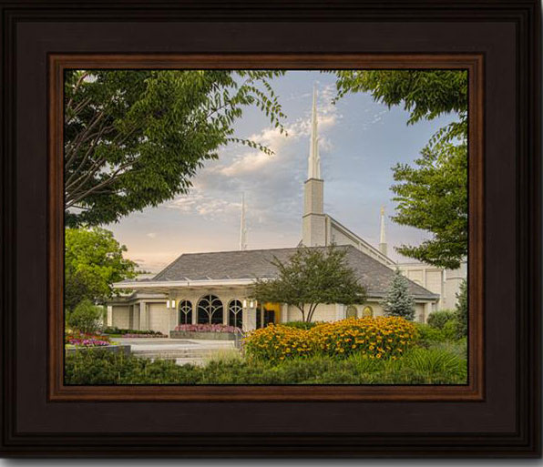 Boise Temple (16x29 Framed Canvas)