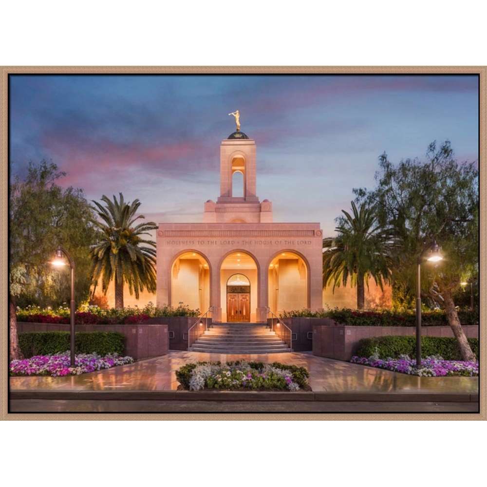 Covenant Path Temple: Newport Beach Temple (30x41 Framed Canvas Giclee), , large image number 0