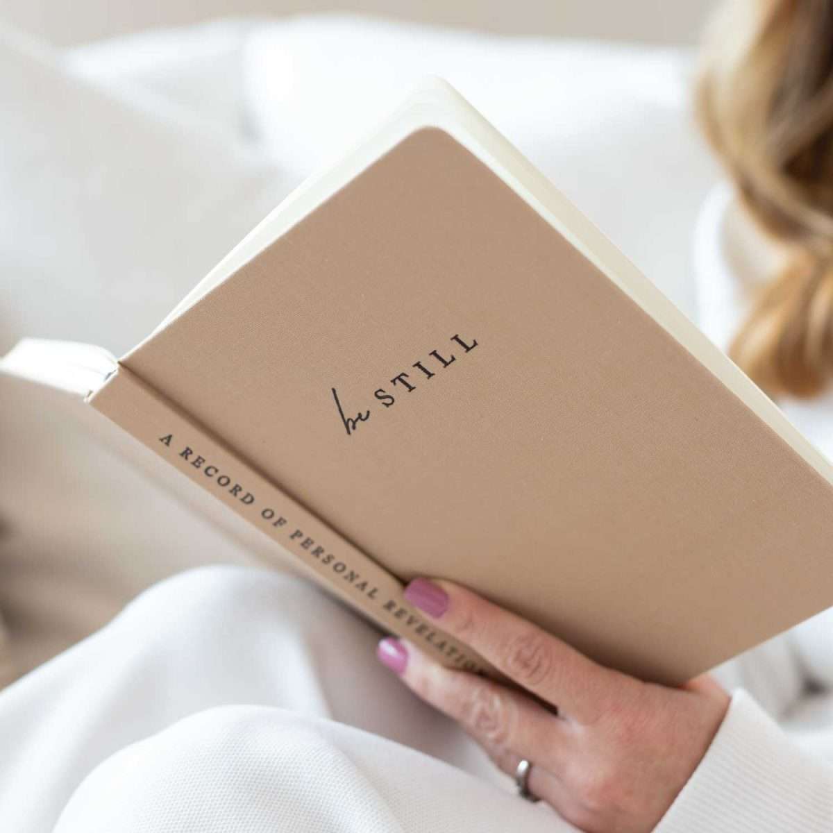 Be Still Linen Hardcover Journal, , large image number 8