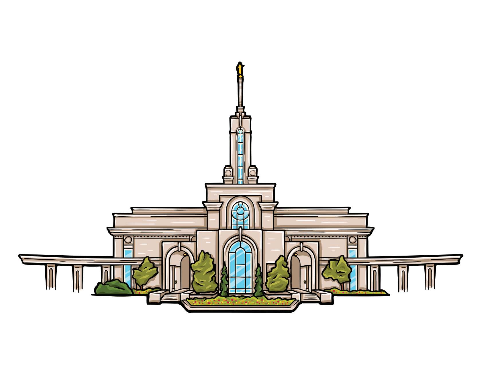 Mount Timpanogos Temple Sticker