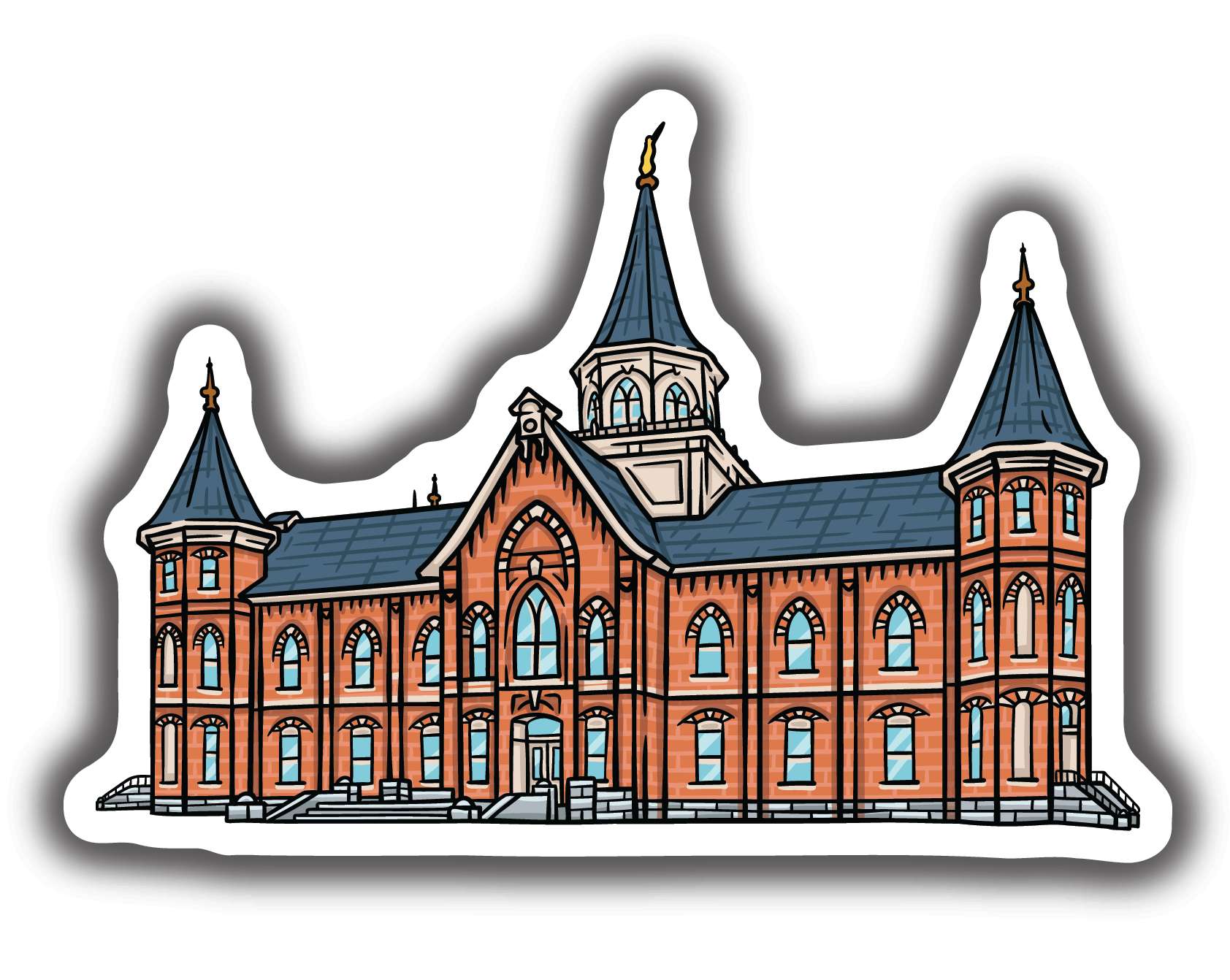 Sticker Provo City Temple