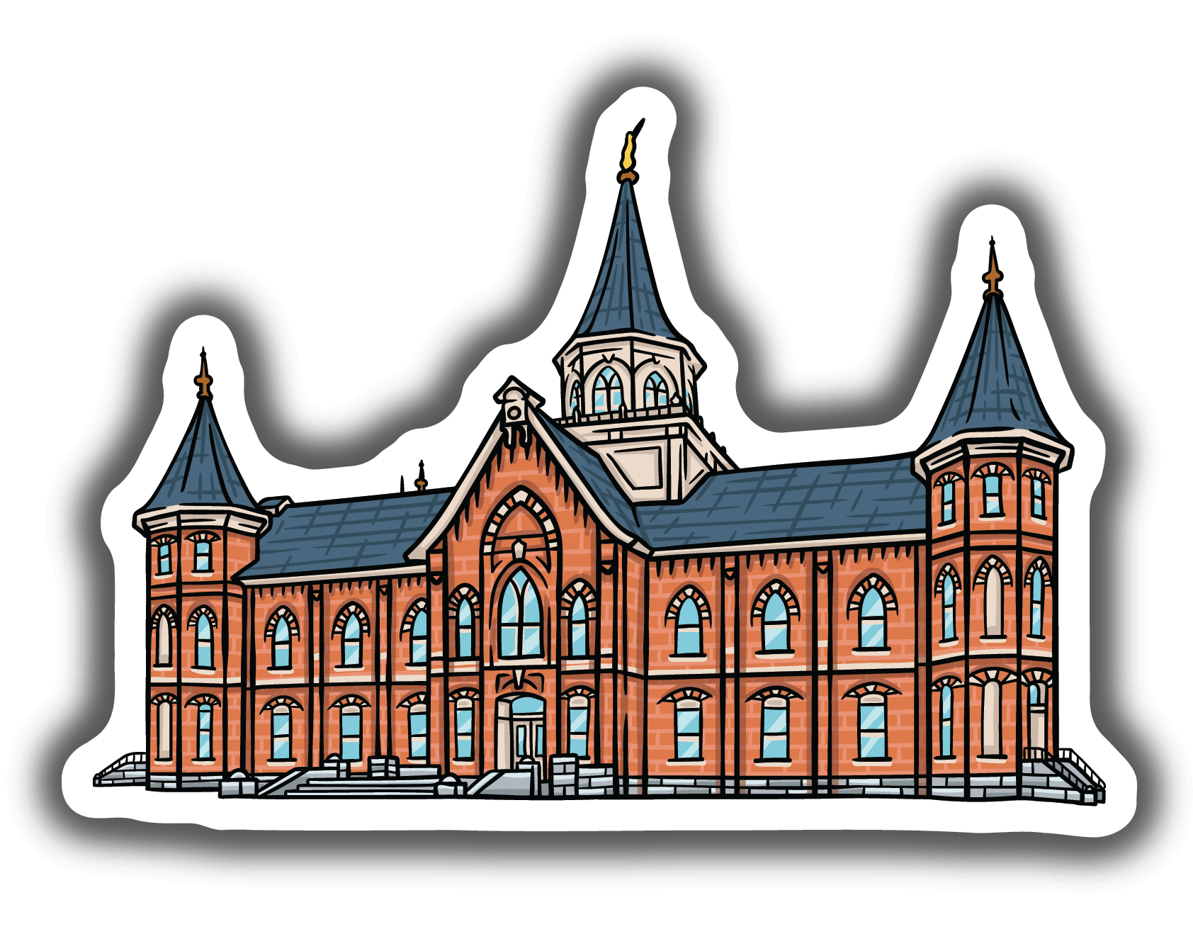 Sticker Provo City Temple