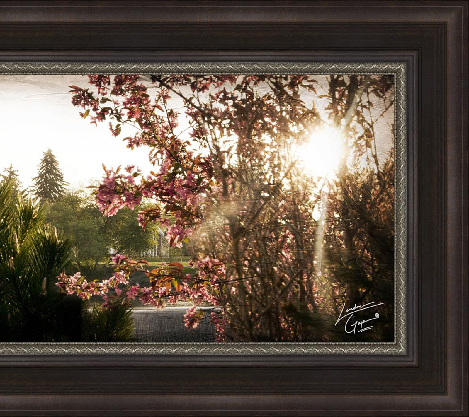 Idaho Falls Temple, The Daydawn is Breaking (23x63 Framed Art