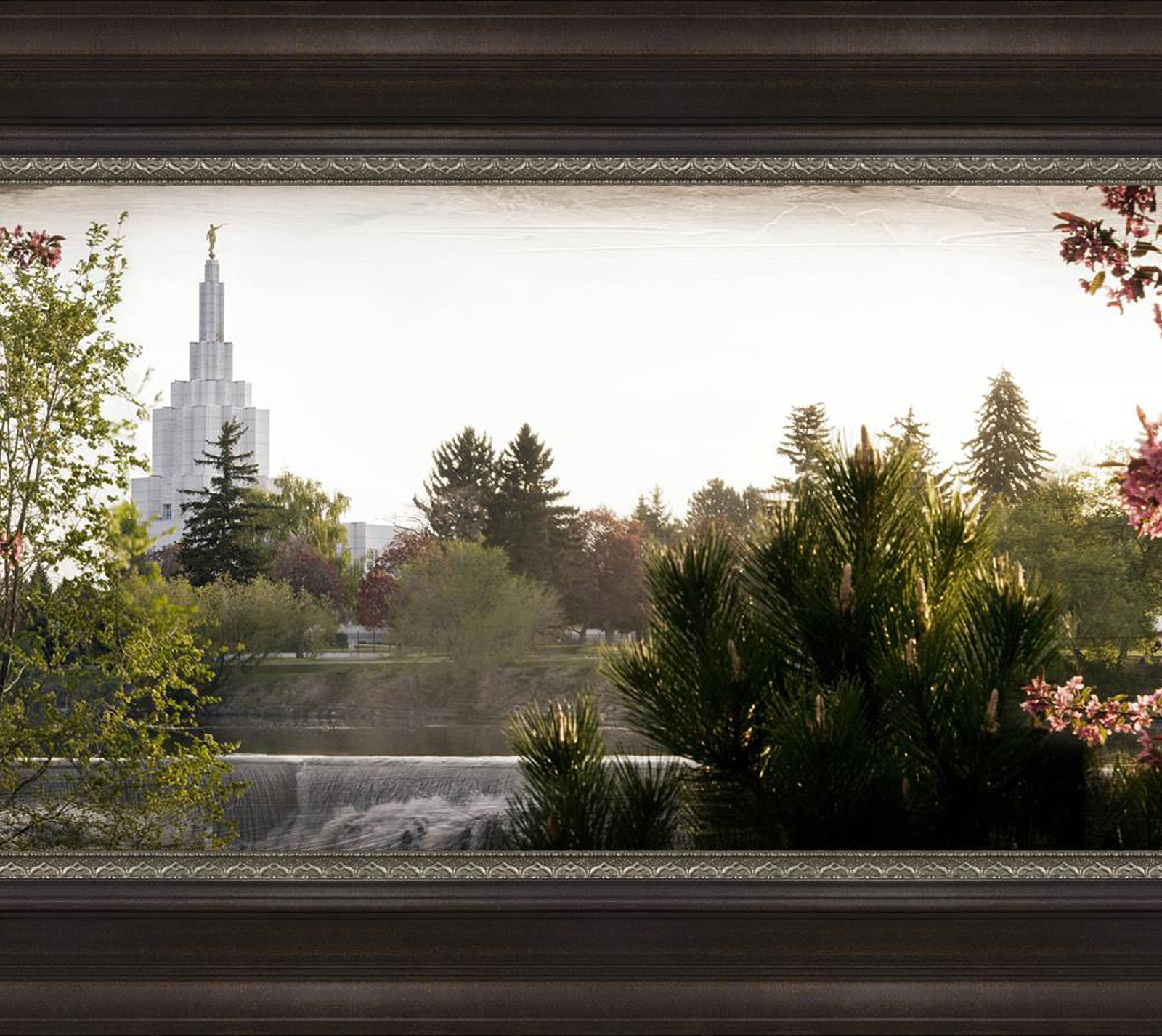 Idaho Falls Temple, The Daydawn is Breaking (23x63 Framed Art), , large image number 2