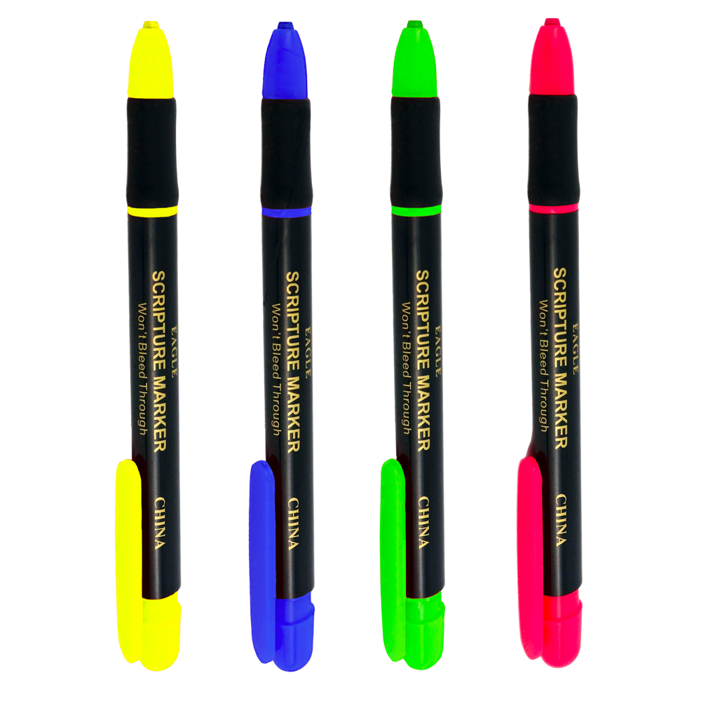 Single Retractable Scripture Marker with Refill