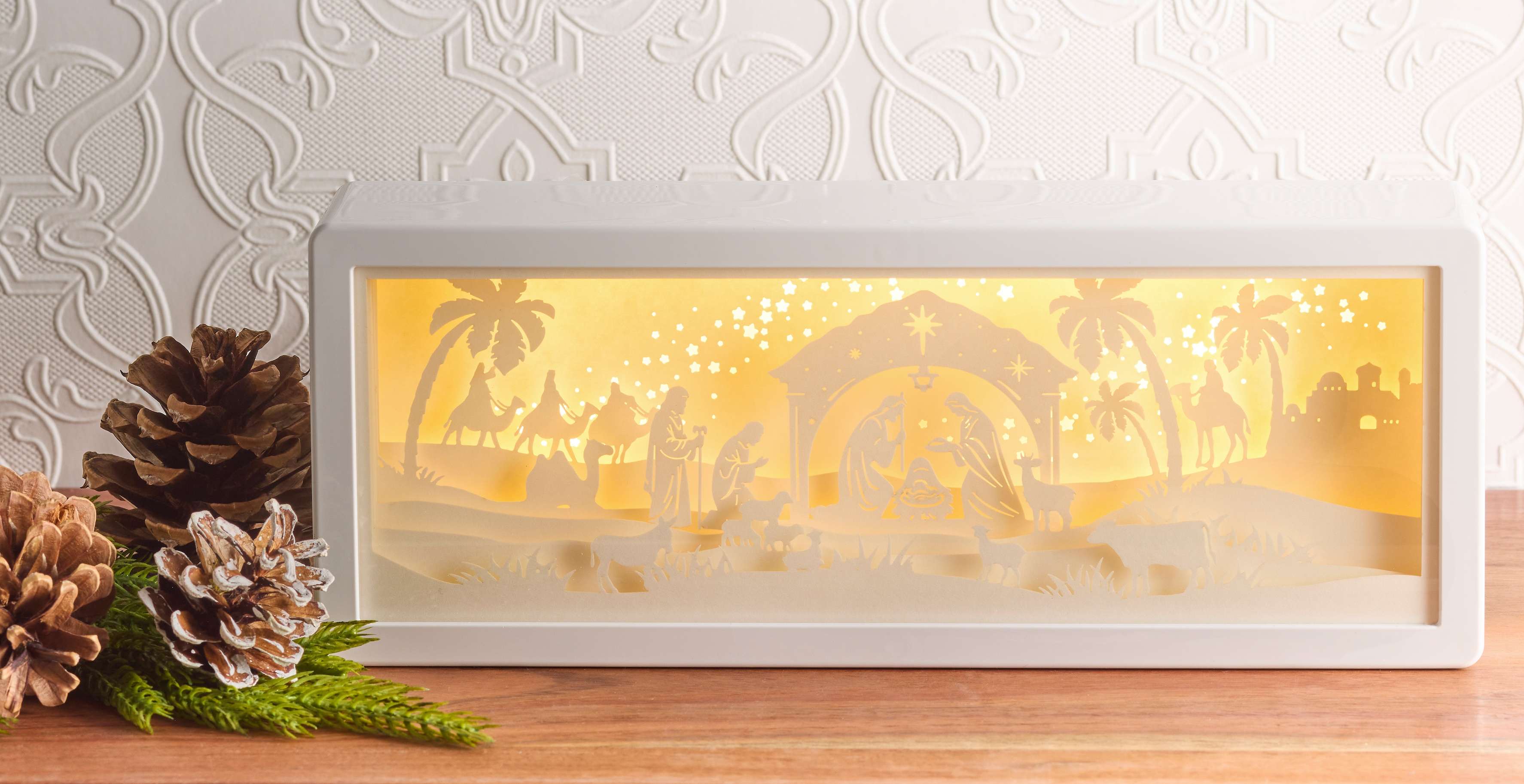 Light-up Papercut Silhouette Nativity, , large image number 4