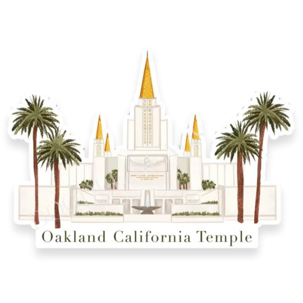Oakland California Temple Sticker