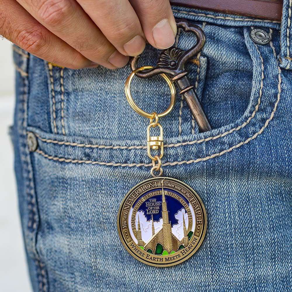 Boise Idaho Temple Keychain, , large image number 4