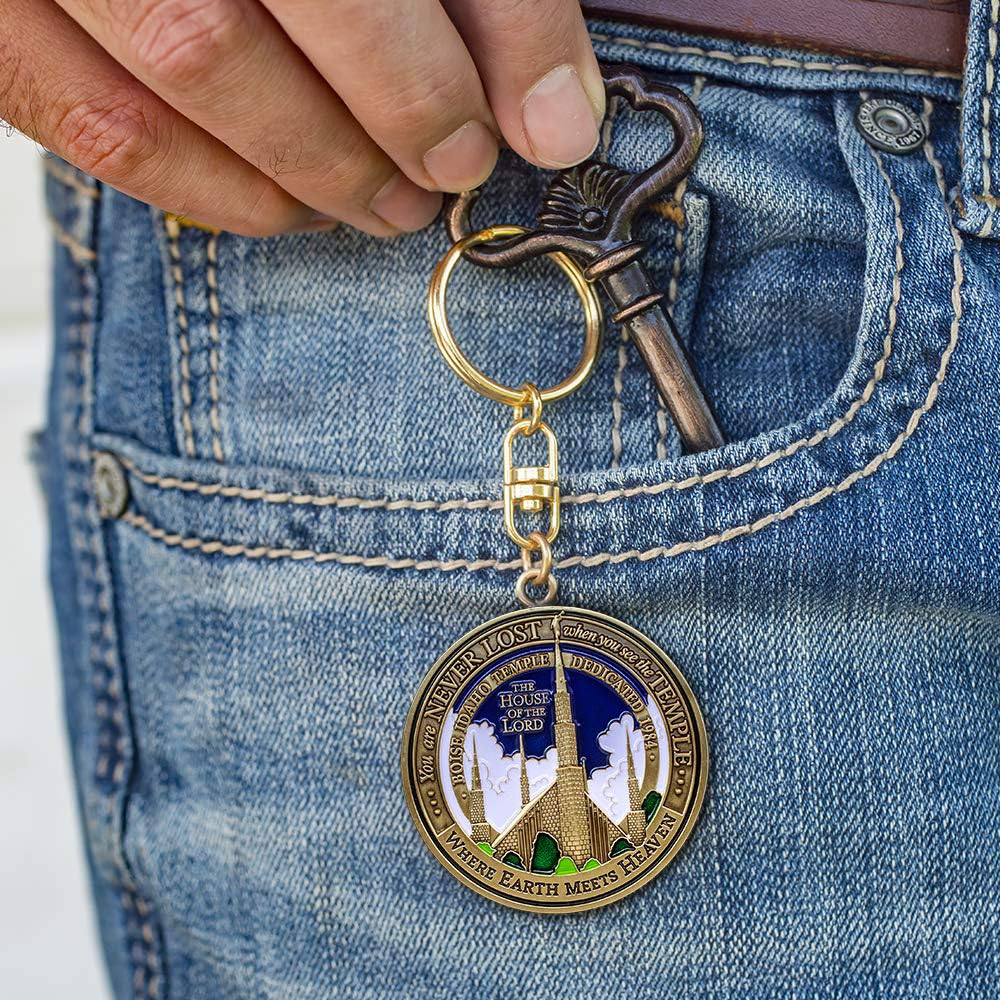 Boise Idaho Temple Keyring, , large image number 3