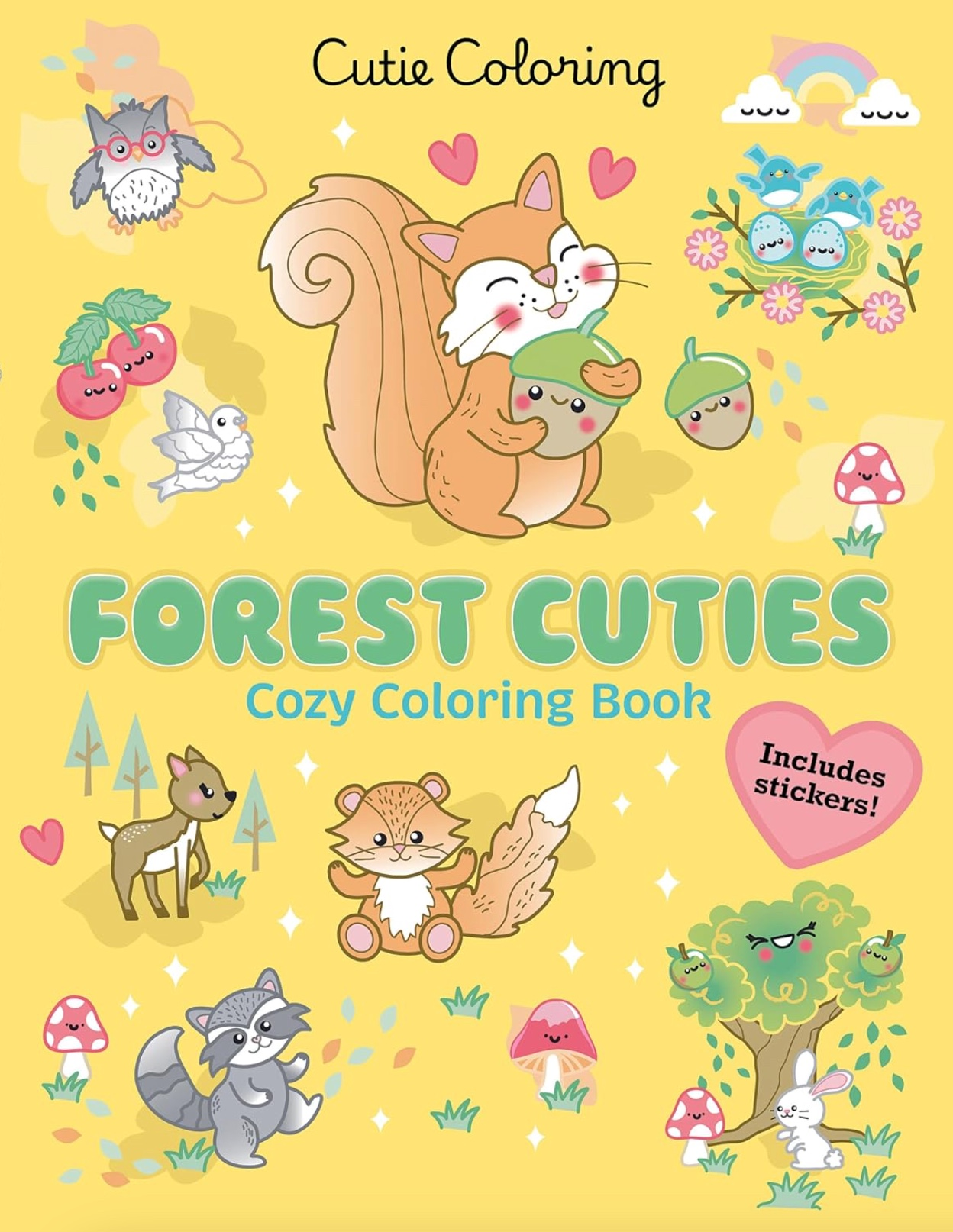 Forest Cuties Cozy Coloring Book