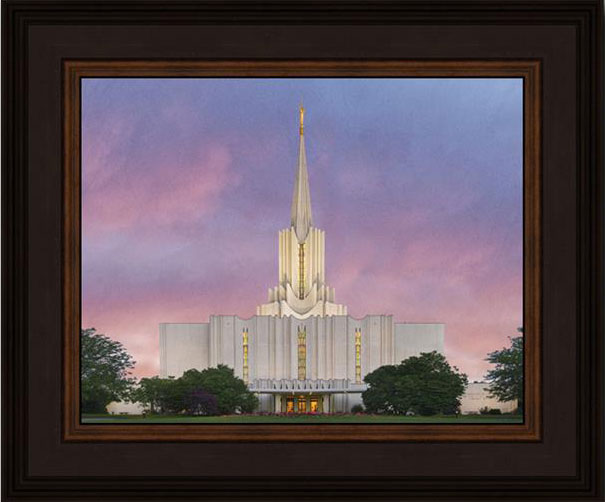 Jordan River Temple (16x19 Framed Print)