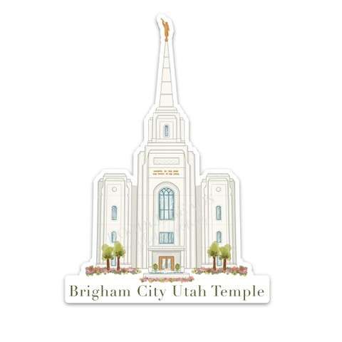 Brigham City Utah Temple Sticker