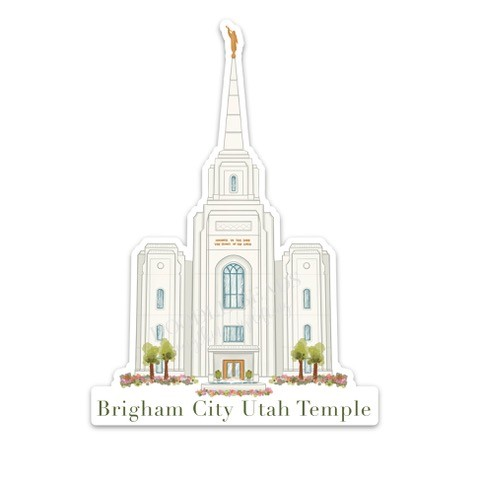 Brigham City Utah Temple Sticker