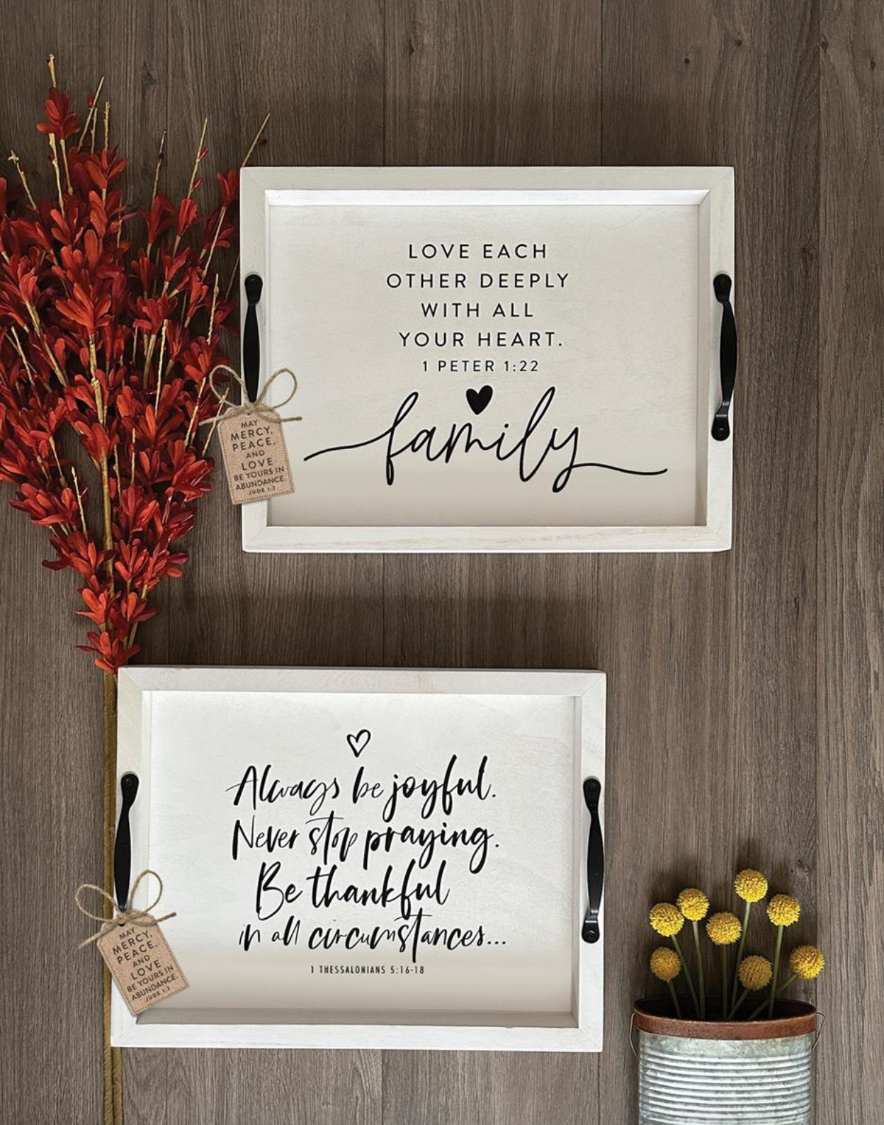 Family Wood Tray, , large