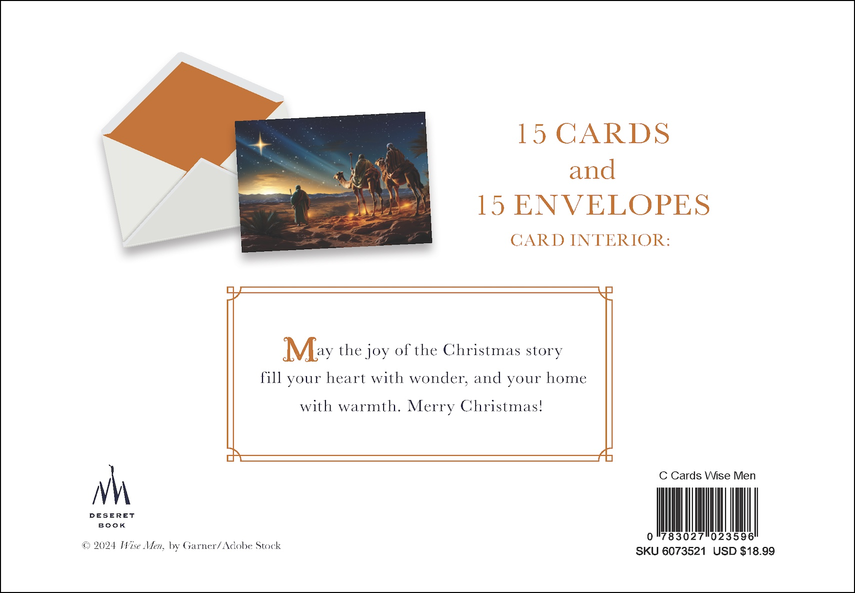 Wisemen Boxed Christmas Cards, , large