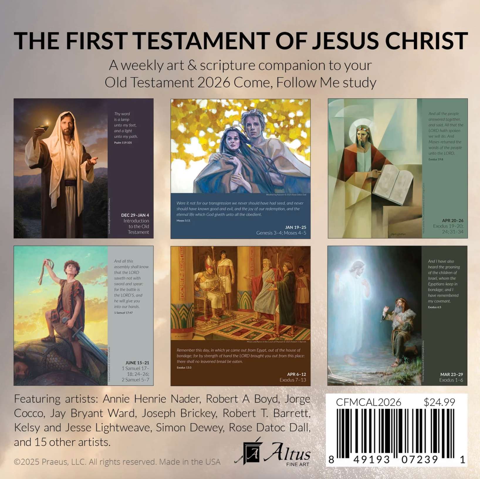 2026 The First Testament of Jesus Christ Desk Calendar, , large image number 4