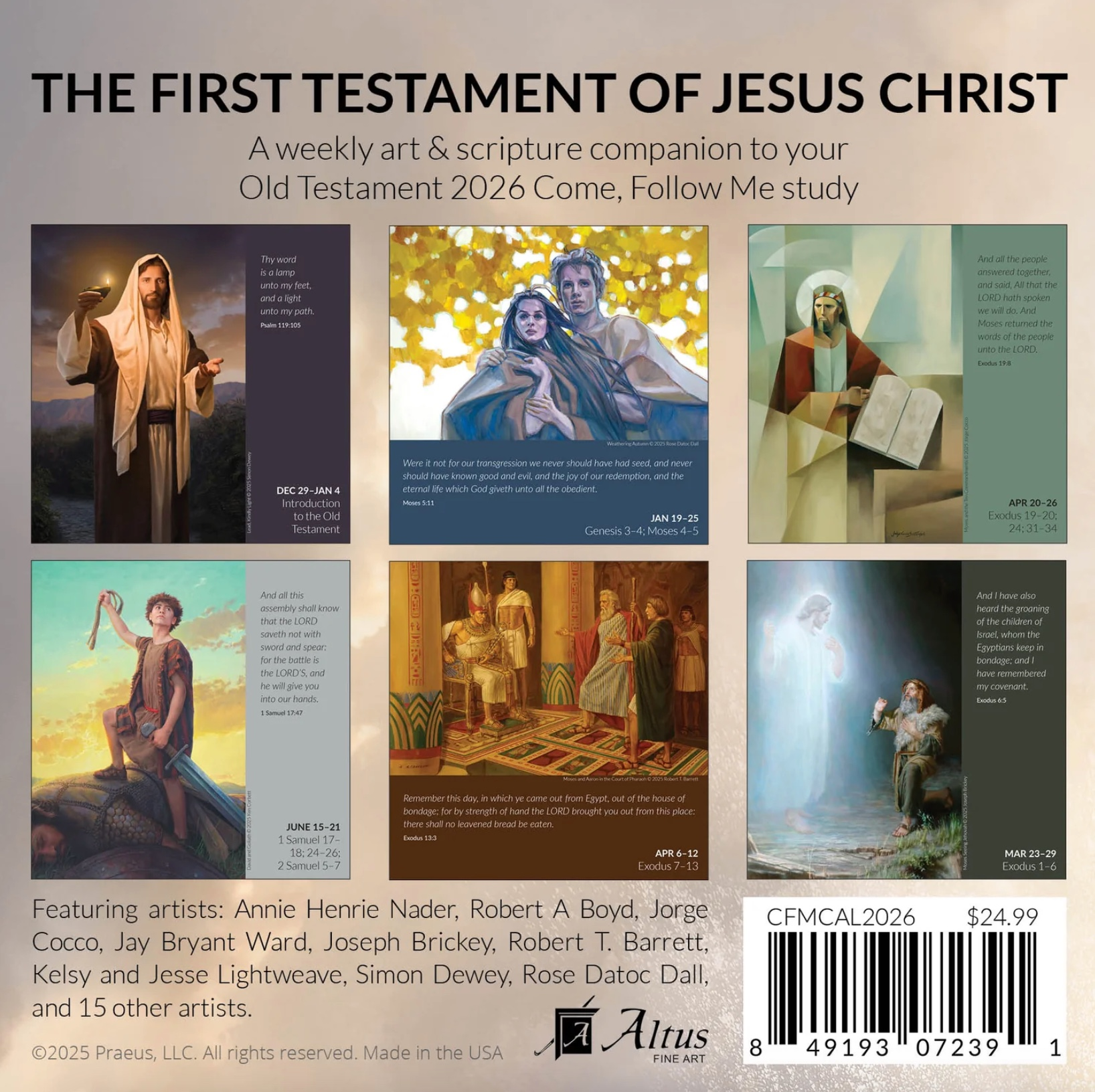 2026 The First Testament of Jesus Christ Desk Calendar, , large image number 4