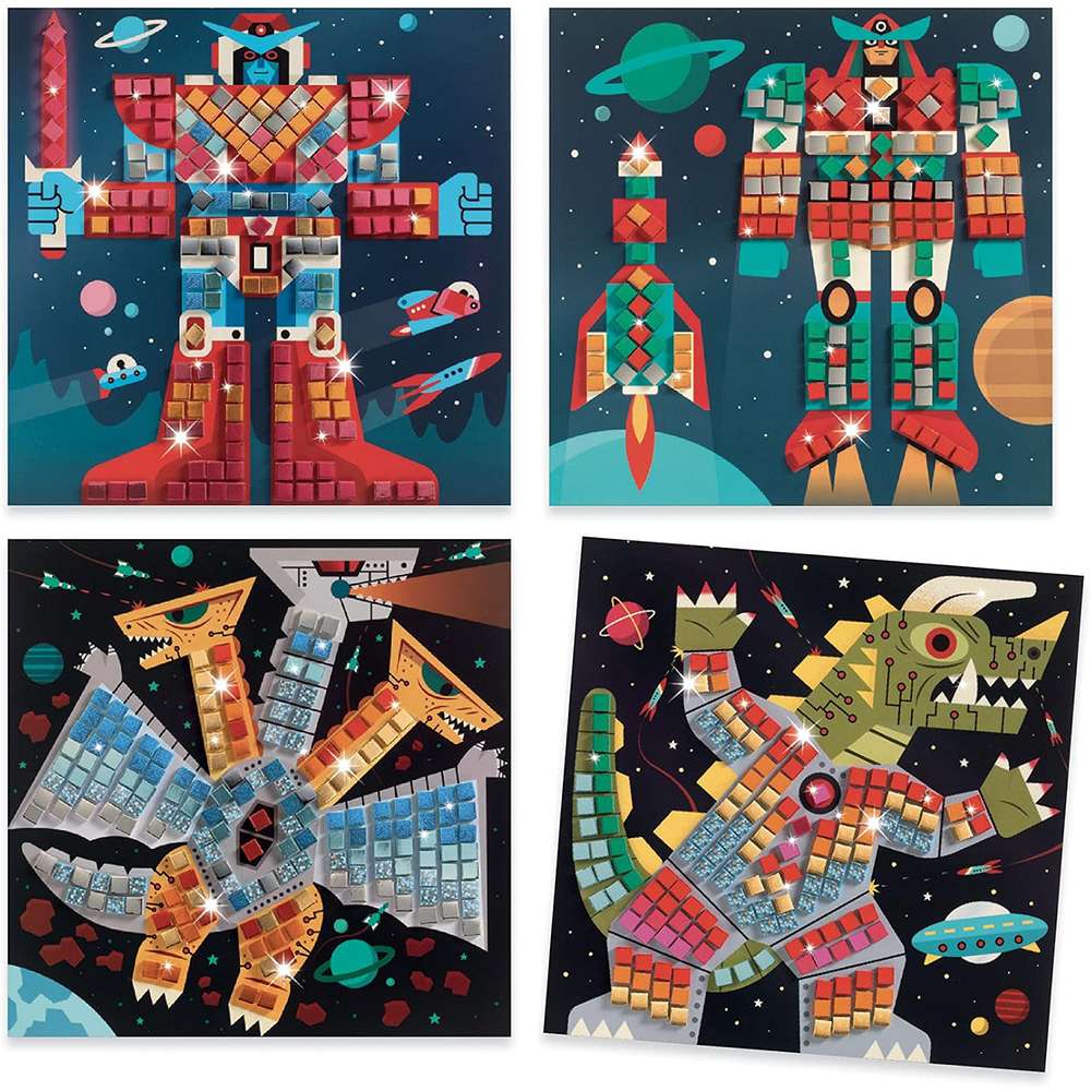 Space Battle Sticker Mosaic, , large