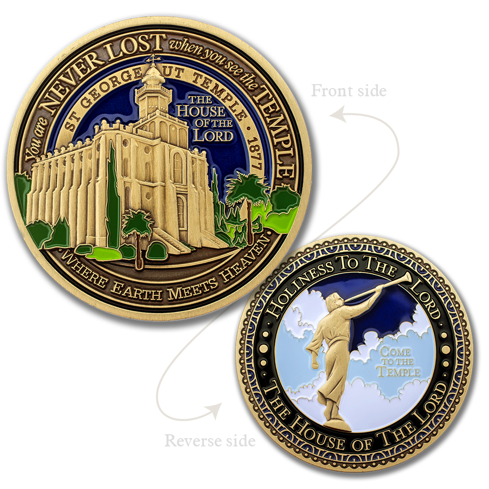 St. George Utah Temple Medallion, , large image number 2