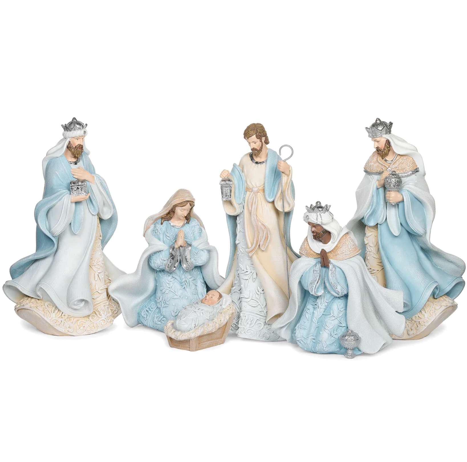 Blue Leaf Nativity, , large image number 0