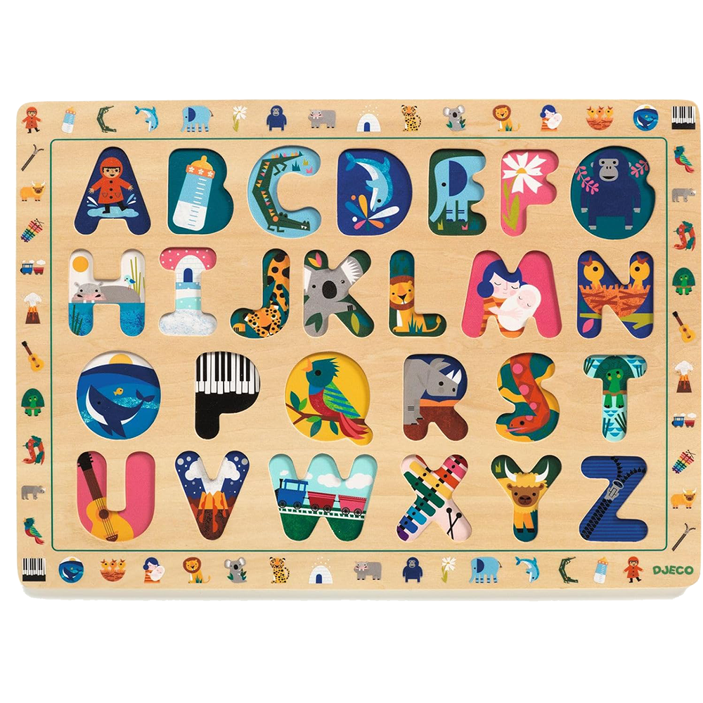 ABC International Wooden Puzzle, , large