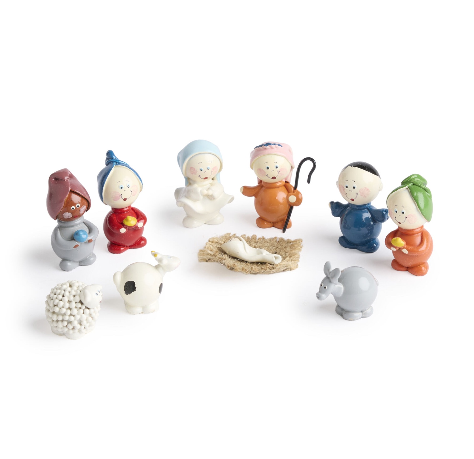 Round Ecuador Marzipan Nativity