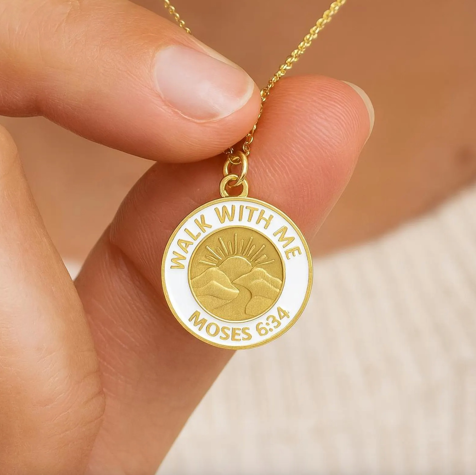 2026 Youth Theme Walk with Me Interlocking Necklace, , large