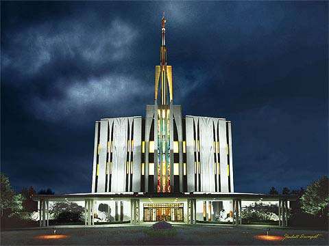 Seattle Temple: Purified Silver - 3x4 Print, , large image number 0