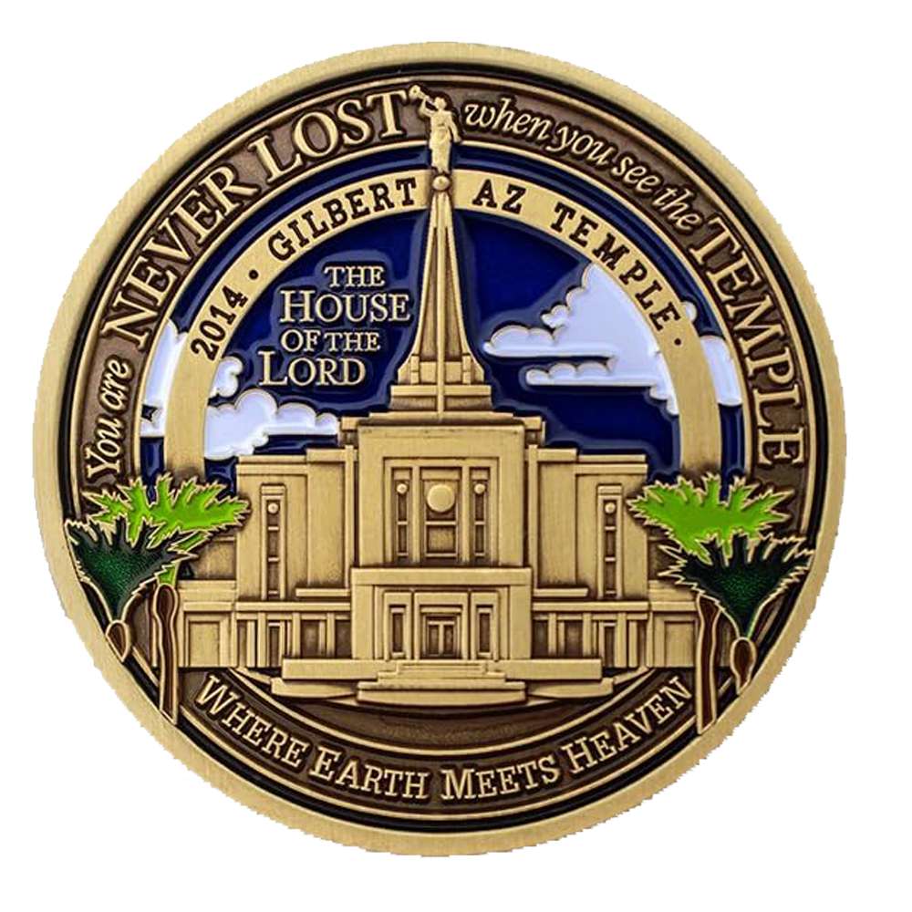 Gilbert Arizona Temple Medallion Coin