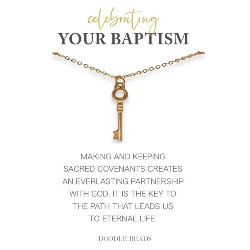 Celebrating Your Baptism Key Necklace, , large