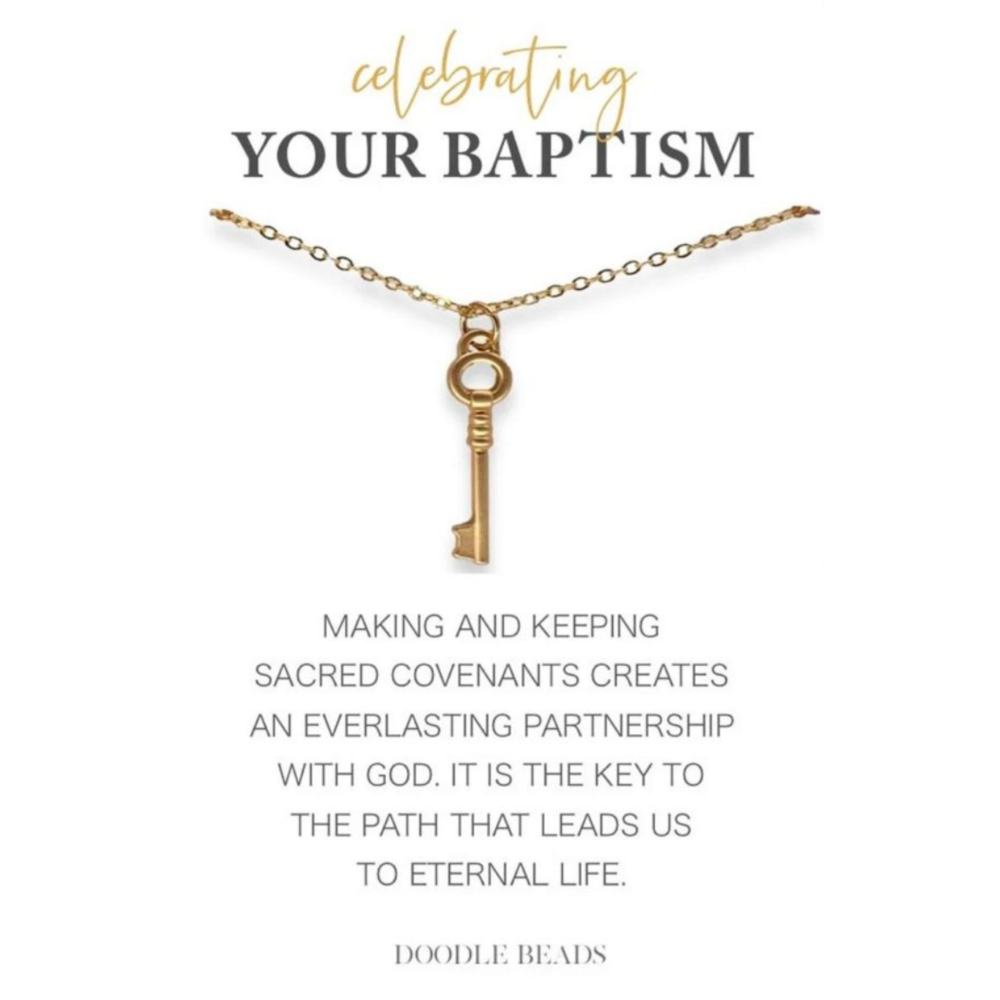 Celebrating Your Baptism Key Necklace, , large
