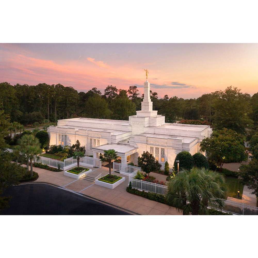 Columbia South Carolina Temple Heavenly Light Print, , large image number 0