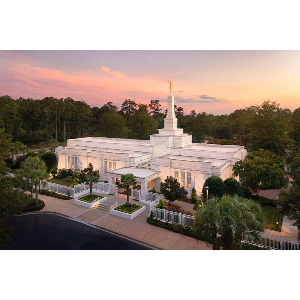 Columbia South Carolina Temple Heavenly Light Print