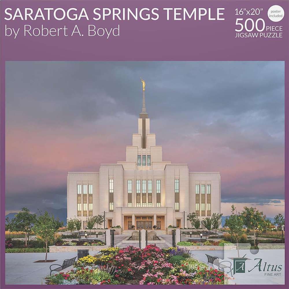 Saratoga Springs Temple 500 Piece Puzzle